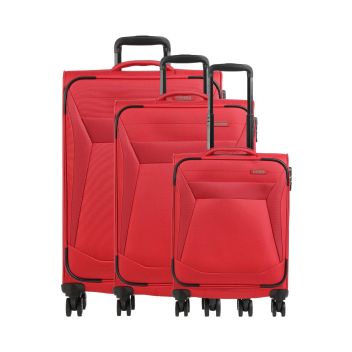 Travelite Chios Suitcase set (4 wheels) red