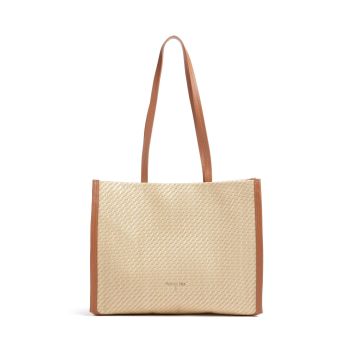 Patrizia Pepe Minimal City Straw Tote bag nature