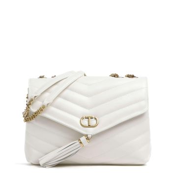 Twinset Dreamy Leather Shoulder bag ivory