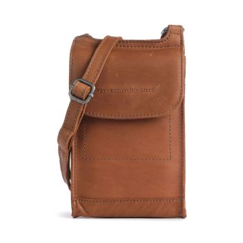 The Chesterfield Brand Cow Wax Pull Up Nebra Phone bag cognac