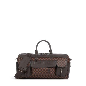 Sprayground Special Ops Pixel Embossed Weekend bag dark brown