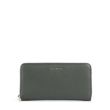 Coccinelle Metallic Soft Wallet dark green