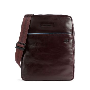 Piquadro Blue Square Revamp Crossbody bag mahogany