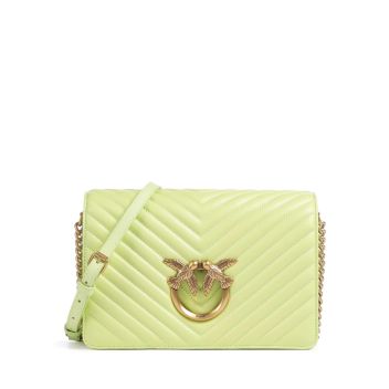 Pinko Love Click Classic Crossbody bag pistachio