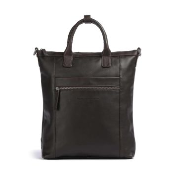 The Chesterfield Brand Cow Wax Pull Up Luisa Backpack bag dark brown