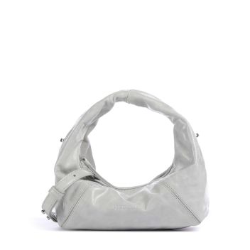 Les Visionnaires Greta Icon Crinkle Mini Handbag light grey