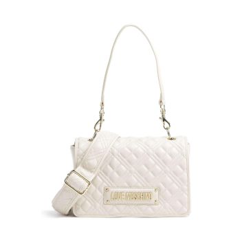 Love Moschino Quilted Shoulder bag ivory