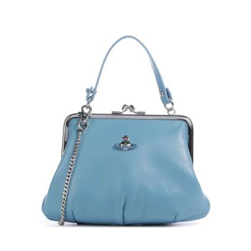 Vivienne Westwood Granny Nappa Frame Handbag light blue