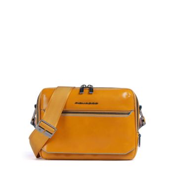 Piquadro Blue Square Crossbody bag mustard yellow