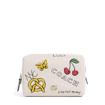 Coach Essential Sketch Print Cosmetic bag ivory