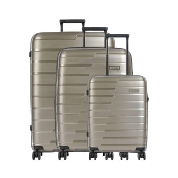 Travelite Air Base Suitcase set (4 wheels) champagne