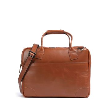 Royal RepubliQ Nano Big Zip Briefcase cognac