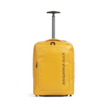 Mandarina Duck Eco Coated Backpack with wheels yellow