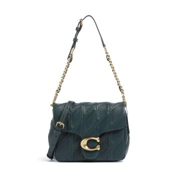 Coach Tabby Quilted Shoulder bag dark green