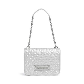 Love Moschino Quilted Shoulder bag silver