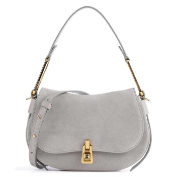 Coccinelle Magie Suede Shoulder bag grey