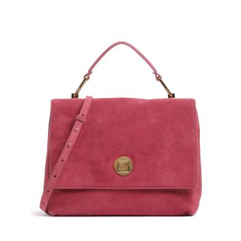 Coccinelle Liya Suede Handbag antique pink