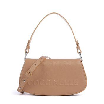 Coccinelle Myrtha Maxi Logo Shoulder bag light brown