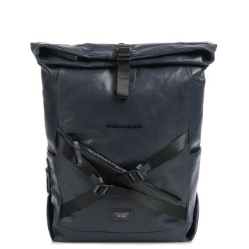 Piquadro Harper RFID Rolltop backpack dark blue