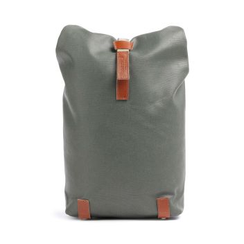 Brooks England Pickwick Cotton Canvas Small Rolltop backpack olive-green