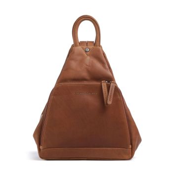 The Chesterfield Brand Wax Pull Up Cow Howard Backpack cognac