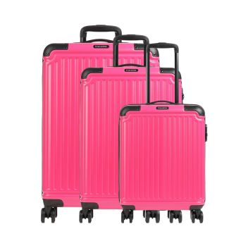Travelite Cruise Suitcase set (4 wheels) pink