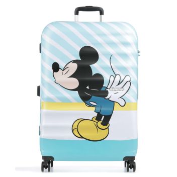 American Tourister Wavebreaker Disney Spinner (4 wheels) blue/white