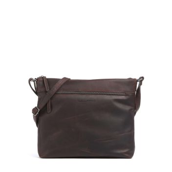 The Chesterfield Brand Cow Wax Pull Up Cartagena Crossbody bag dark brown
