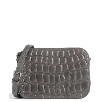 Liebeskind Luka Waxy Croco Crossbody bag dark grey