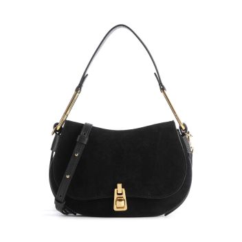 Coccinelle Magie Suede Shoulder bag black