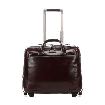 Piquadro Blue Square Rolling briefcase brown