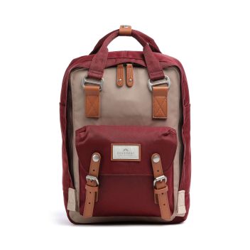 Doughnut Macaroon Backpack dark red