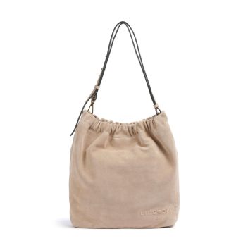 Liebeskind Cloud Suede M Hobo bag beige