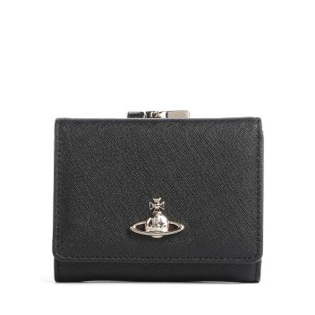 Vivienne Westwood Saffiano Small Frame Wallet black