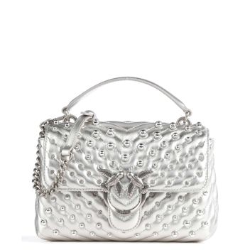 Pinko Love Lady Puff Mini Handbag silver