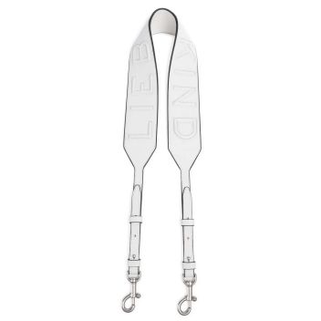 Liebeskind Paper Bag Logo Carter Bag strap white