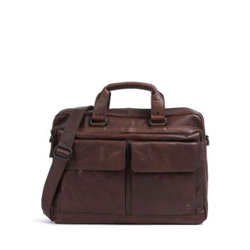 Spikes & Sparrow Bronco Briefcase dark brown
