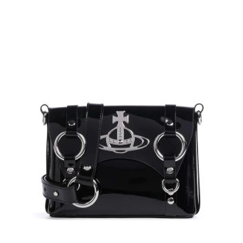 Vivienne Westwood Kim Shiny Patent Crossbody bag black