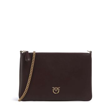 Pinko Flat Classic Crossbody bag wine