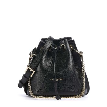 Lancaster Foulonne Alba Double Bucket bag black