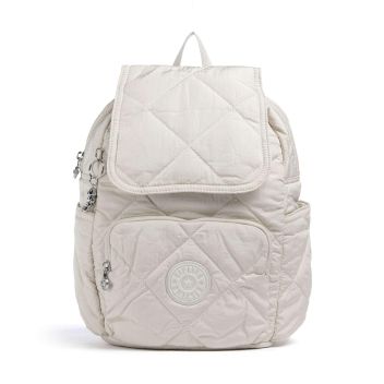 Kipling Crinkled Quilt City Pack S Backpack ivory