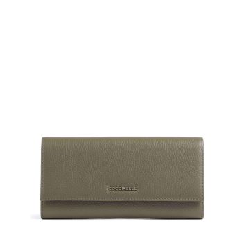 Coccinelle Metallic Soft Wallet olive-green