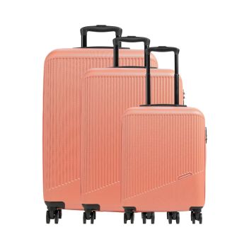 Travelite Bali Suitcase set (4 wheels) coral