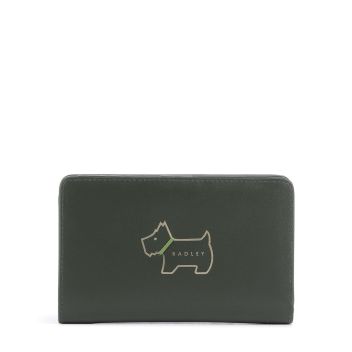Radley London Heritage Dog Outline Wallet green
