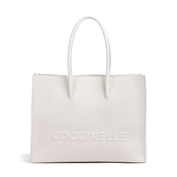 Coccinelle Myrtha Maxi Logo Tote bag white