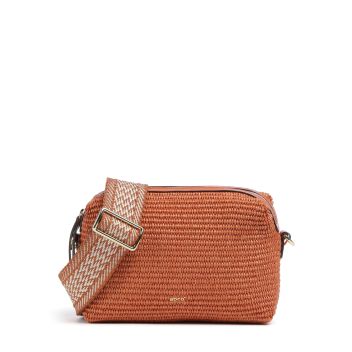 Abro Raffia Kaia Crossbody bag orange