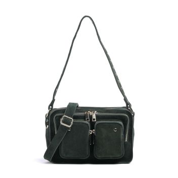 Núnoo Suede Ellie Shoulder bag dark green
