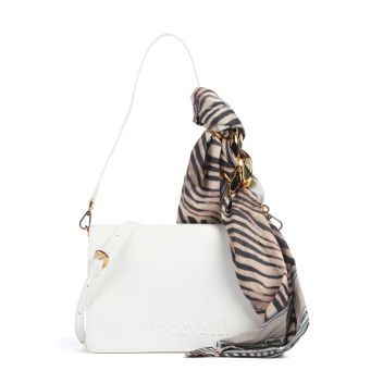 Just Cavalli Chain Foulard Style 7 Shoulder bag white