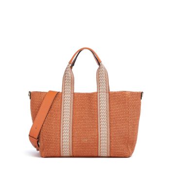 Abro Raffia Kaia Tote bag orange
