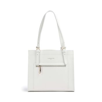 Lancaster Foulonne Double Tote bag white